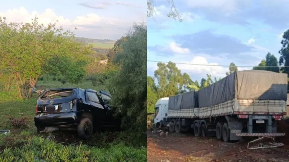 Colisão frontal mata jovem de 22 anos em Arapoti