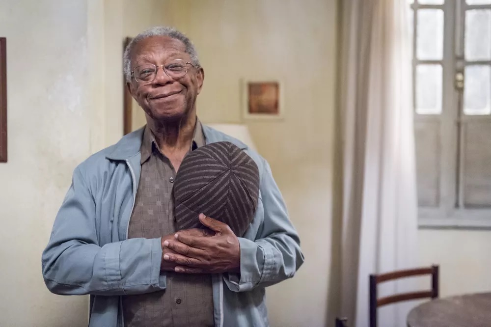 Milton Gonçalves em O Tempo Não Para, de 2018 Foto - Paulo Belote Globo