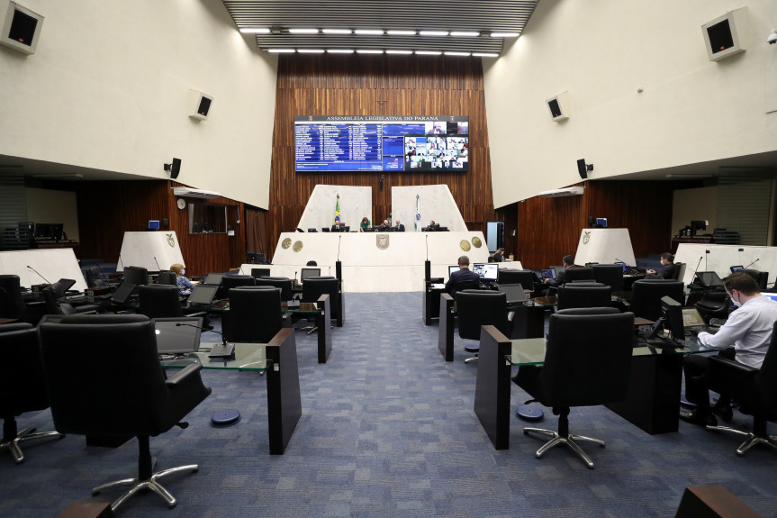 Plenário da Alep com peso do PSD - Foto Alep Divulgação