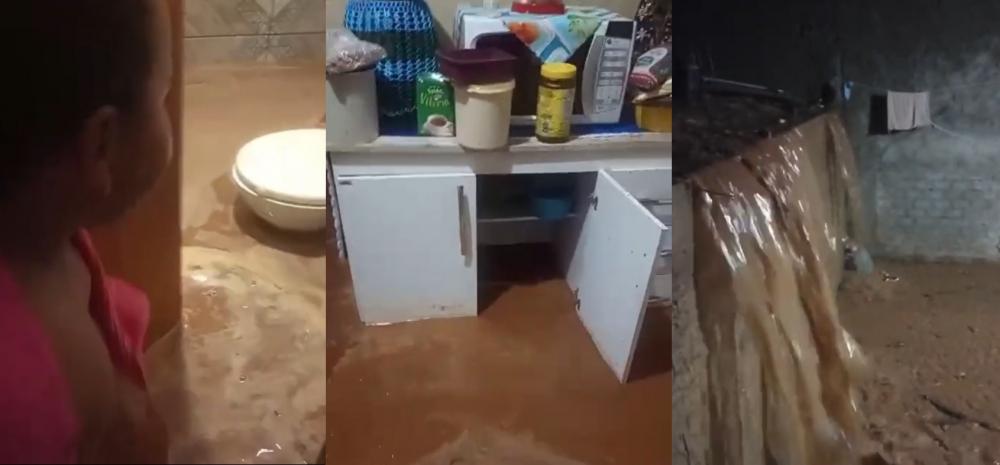 Em questão de minutos a água invadiu casas e causou estragos nunca antes vistos. Imagens de reprodução de vídeos