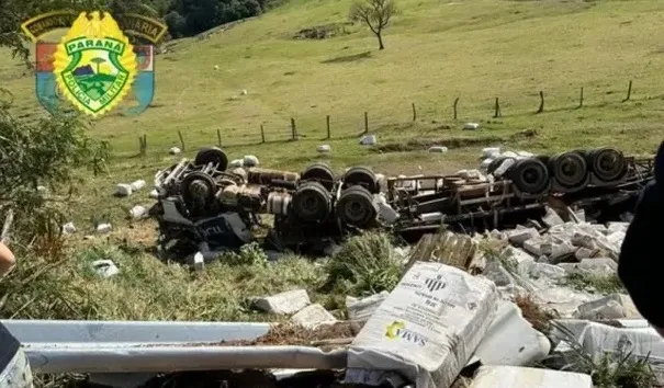 Local é conhecido pelo grande número de acidentes envolvendo caminhões. Foto PRE