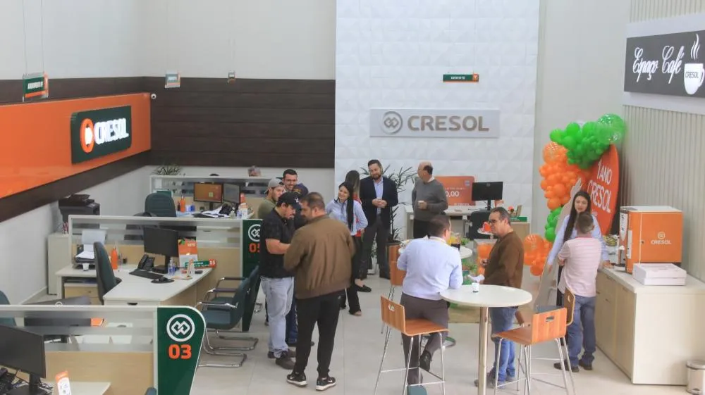Legenda: Cresol comemora primeiro ano de sucesso em Wenceslau Braz – Fonte: Cooperativa Cresol