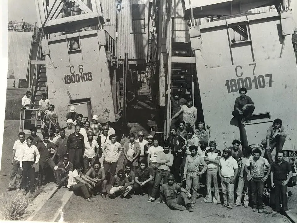 Em 23 de setembro de 1974 a Itaipu recebia os primeiros trabalhadores. Foto: Arquivo Itaipu.