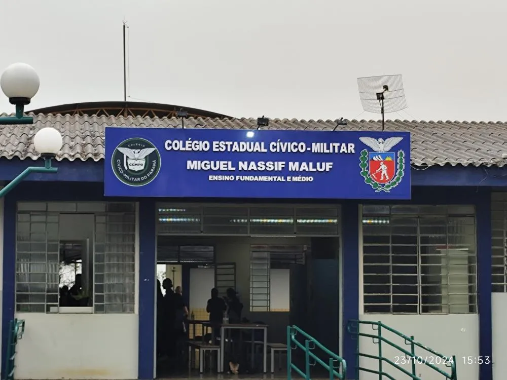 Colégio Cívico-Militar Miguel Nassif Maluf. Foto: Divulgação