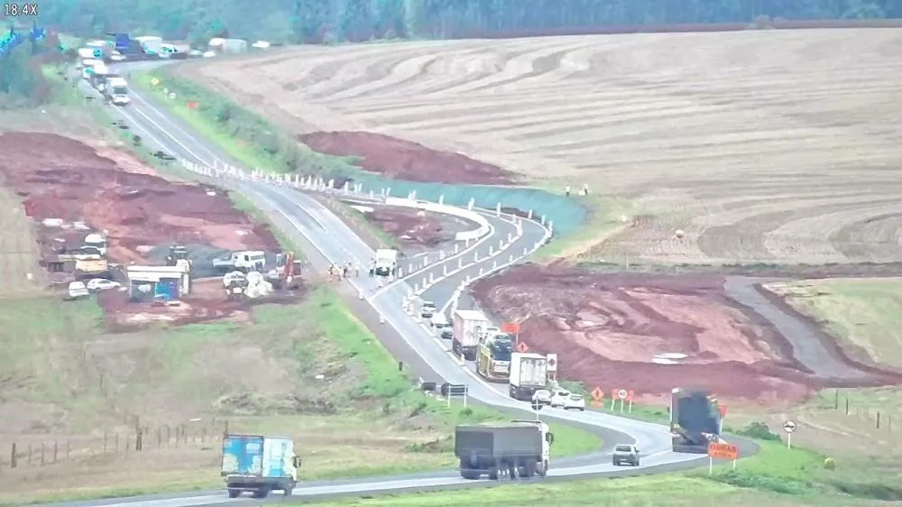Desvio será implantado no km15 da rodovia até o término da construção. Foto: Divulgação/EPR