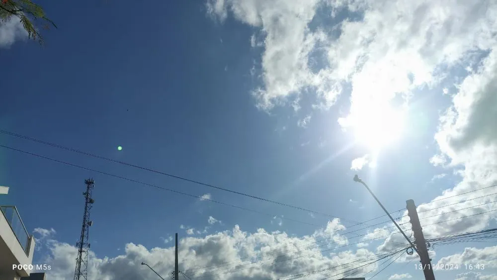 Dia ensolarado em Wenceslau Braz. Foto: Arquivo Folha Extra