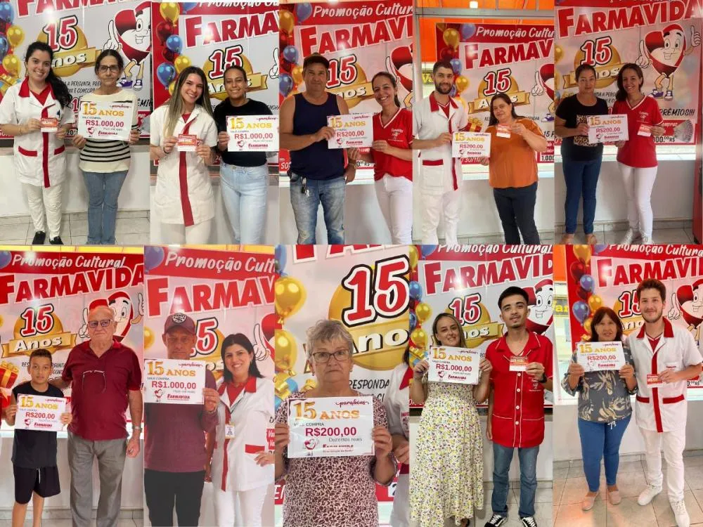 Vencedores das premiações da Farmavida. Foto: Divulgação