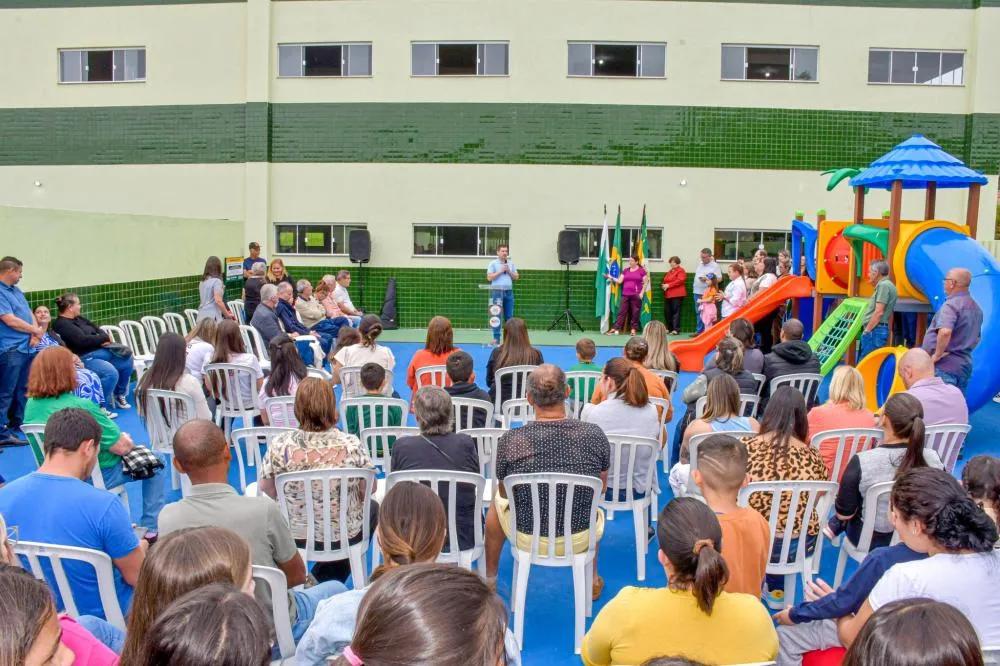 Inauguração do novo prédio da Escola Municipal Walquíria Carneiro Xavier da Silva. Foto: Divulgação