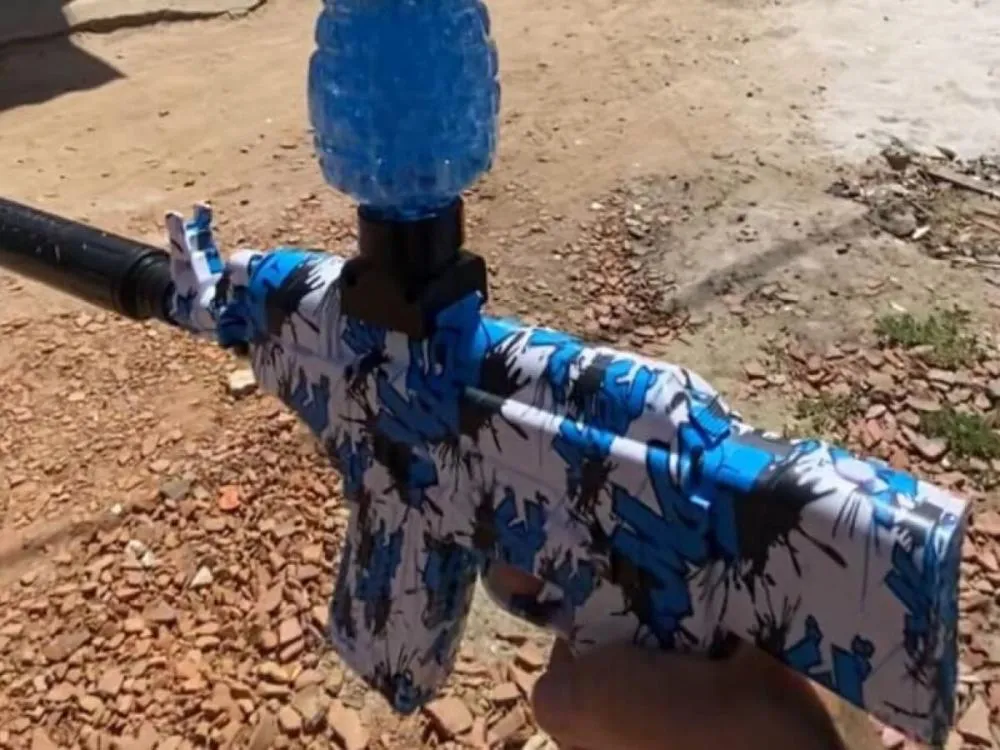 Arminha de gel utilizada durante as brincadeiras pode ser perigosa. Foto: Divulgação