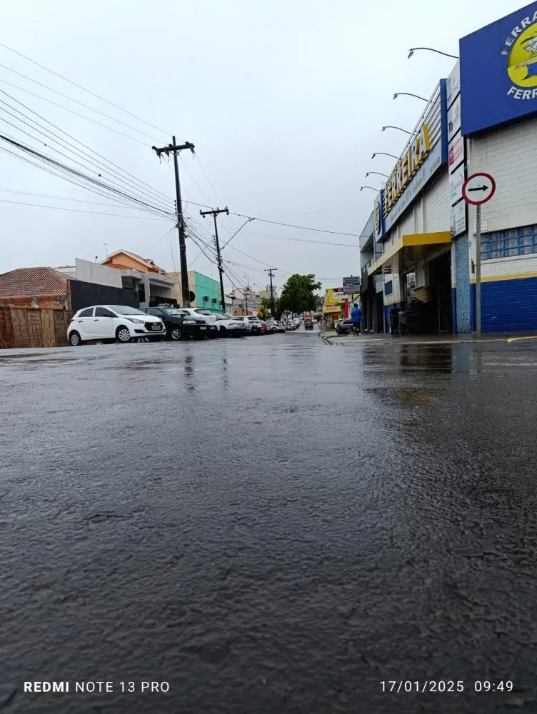 Centro de Wenceslau Braz nesta sexta-feira (17). Foto: Arquivo Folha Extra