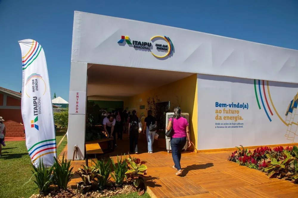 Estande da Itaipu no Show Rural Coopavel 2025. Foto: Jean Pavão/Itaipu Binacional.