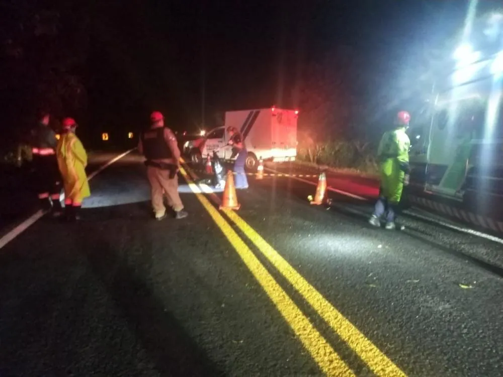 Acidente entre Arapoti e Wenceslau Braz tirou a vida de um homem na última quinta-feira (20). Foto: Divulgação/PRE