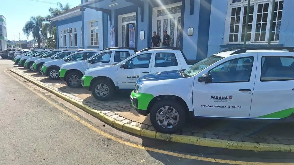 Município recebeu 10 veículos para atendimentos sociais e da saúde. Foto: Divulgaçaõ