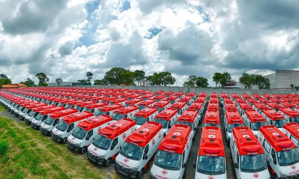 Jaguariaíva foi contemplada com uma ambulância no valor de R$ 324 mil para a renovação da frota do SAMU. Foto: Ricardo Stuckert