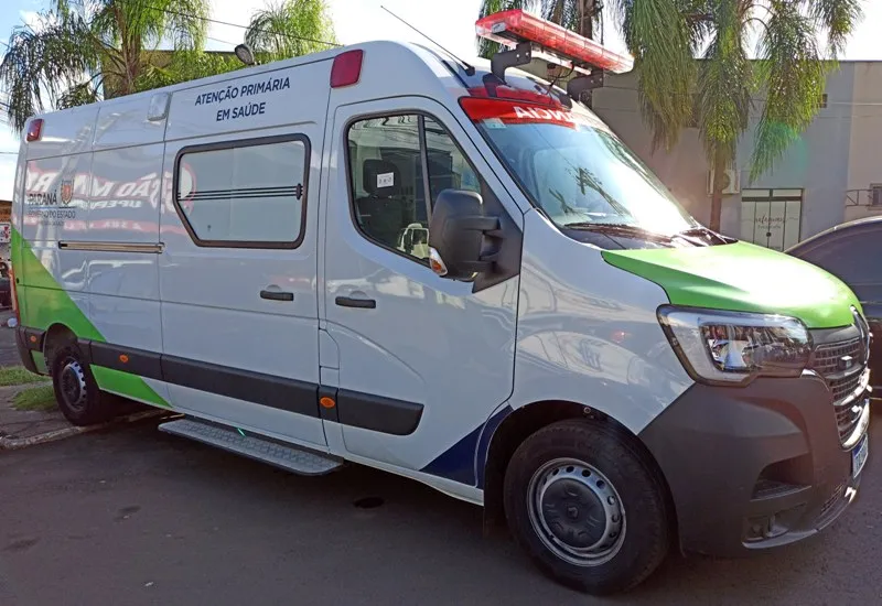 Nova ambulância entregue para Santo Antônio da Platina. Foto: Divulgação