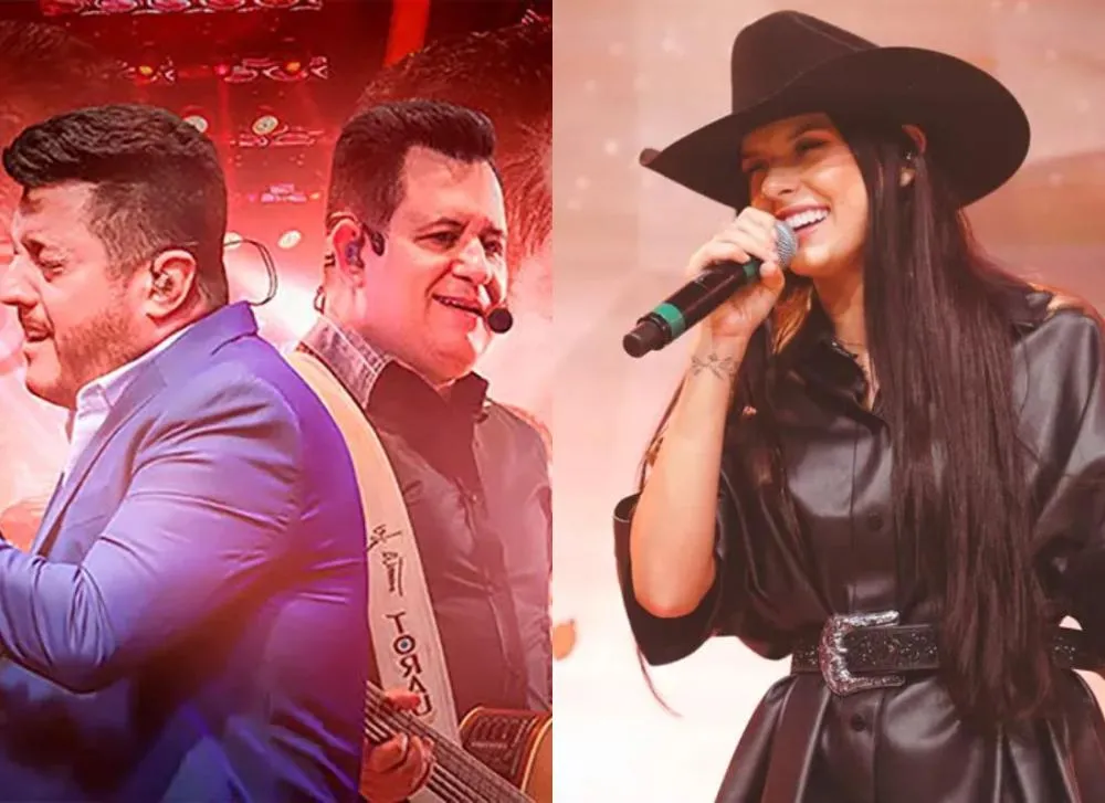 Depois de Isadora Pompeo, público aguarda nomes renomados do sertanejo para a Festa do Peão de Boiadeiro. Foto: Arte/Folha Extra