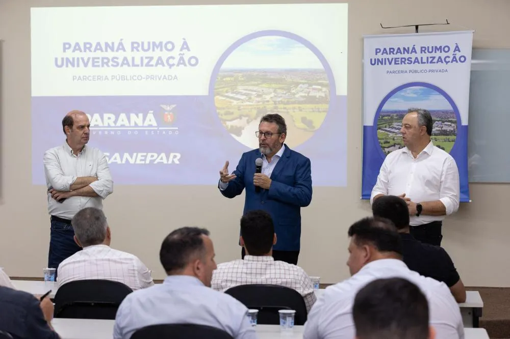 Sanepar apresenta detalhes da PPP que ampliará atendimento com esgoto no Norte do Estado. Foto: Andre Thiago Chaves Aguiar/Sanepar