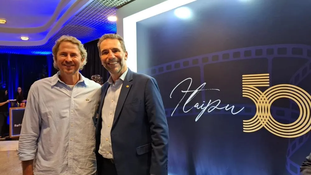 Deputado Zeca Dirceu e o presidente da Itaipu Enio Verri - Foto Divulgação