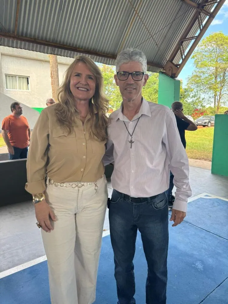 Presidente da Atunorpi, Mara Mello, e prefeito de Bandeirantes, Jaelson Matta. Foto: Assessoria