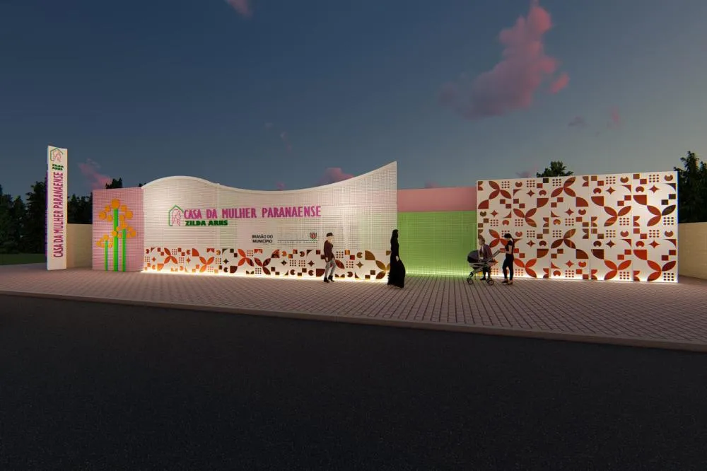 Projeto 3D de como ficarão as Casas da Mulher. Foto: SEMIPI-PR