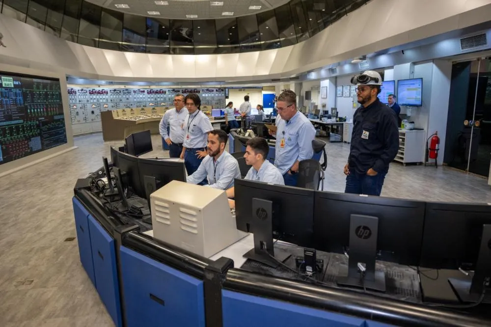 Teste de black start no setor de 60 Hz, uma operação estratégica que simula o restabelecimento do fornecimento de energia. Foto: William Brisida/Itaipu Binacional