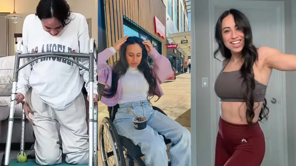 Maria Palen, influenciadora fitness, perdeu os movimentos das pernas e ficou paraplégica após ser picada por um carrapato. Foto: Redes Sociais