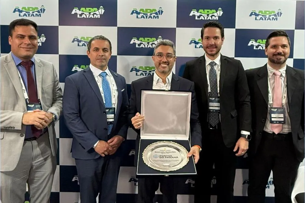 A Portos do Paraná foi destaque ao conquistar o “Oscar dos Portos” por desempenho e sustentabilidade, dois prêmios de Excelência da Indústria Portuária. Foto: Divulgação