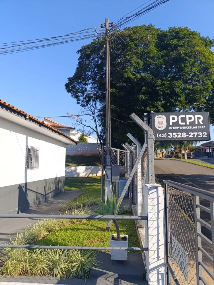 Delegacia de Polícia Civil de Wenceslau Braz. Foto: Davi Martins/Folha Extra