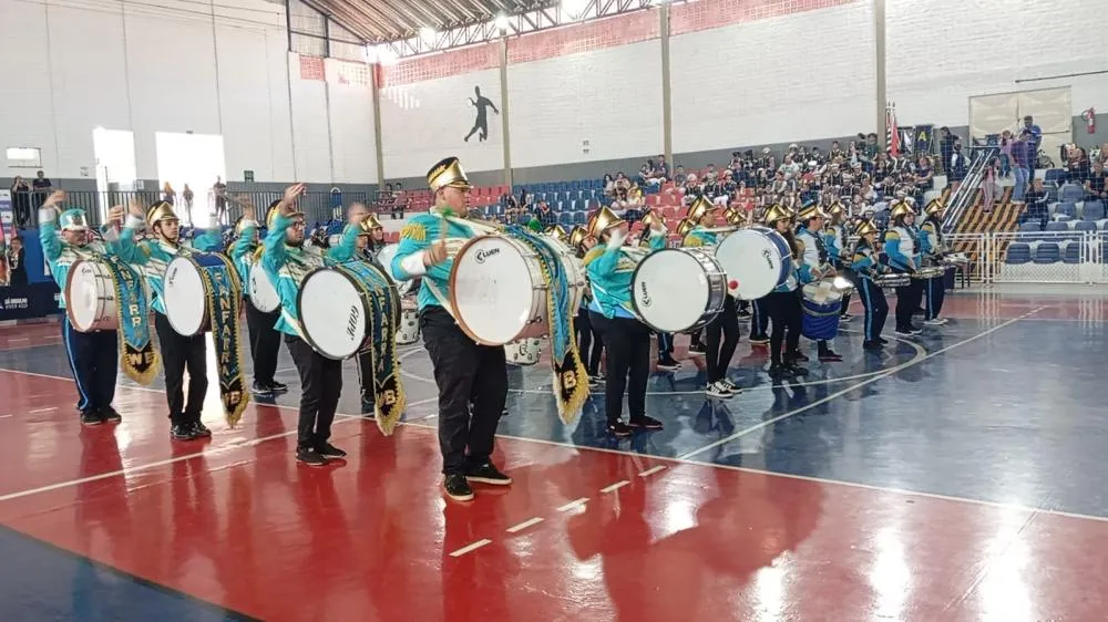 Disputando contra 29 fanfarras, de quatro estados, Wenceslau Braz se destacou entre os três melhores grupos do concurso. Foto: Divulgação