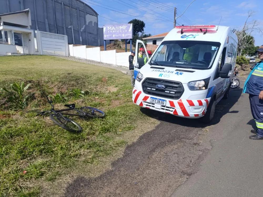 Idoso estava andando de bicicleta quando foi atropelado. Foto: Davi Martins/Folha Extra