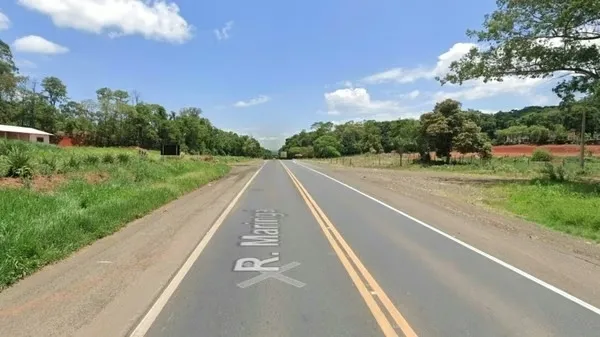 Criança foi atropelada na BR-376. Foto: Reprodução/Google