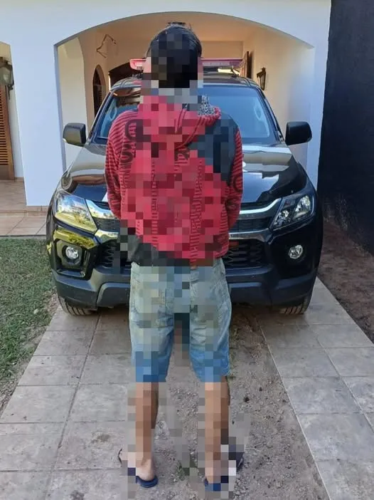 Suspeito tentou ludibriar os policiais se passando pelo irmão. Foto: PCPR