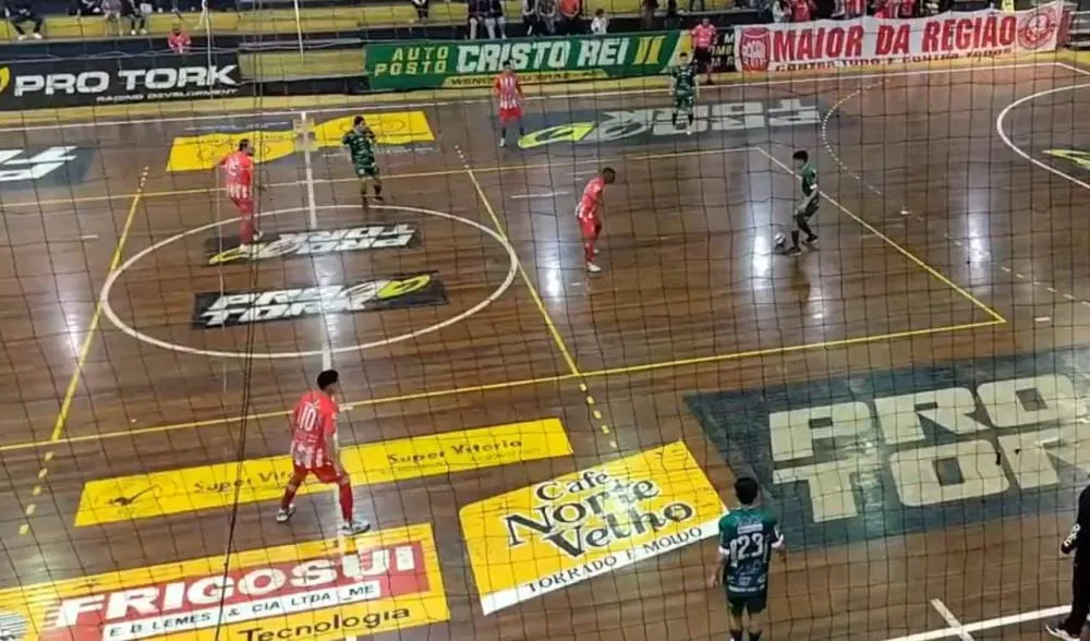 Siqueira Campos em partida contra o São Lucas Futsal. Foto: Colorado TV