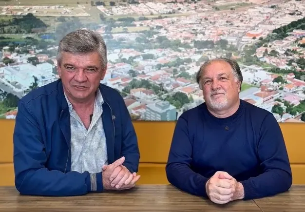 Anuncio foi feito pelo prefeito Juca Sloboda junto com o vice-prefeito Reginaldo Aparecido Cheirubim. Foto: Divulgação