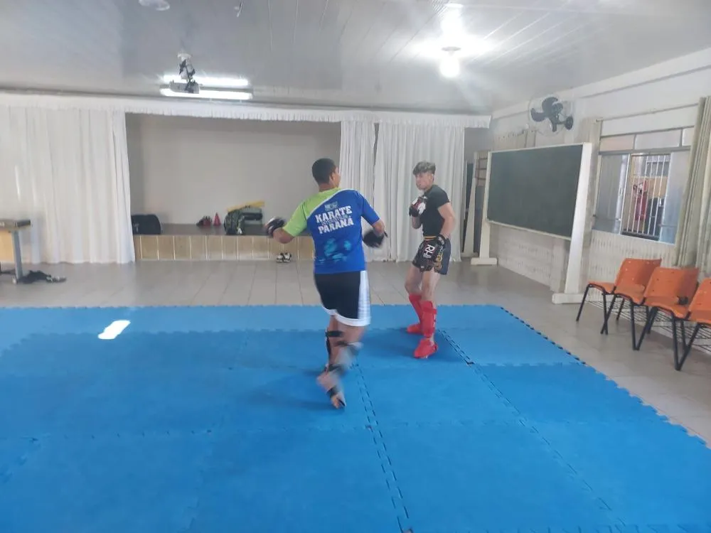 Felipe Gabriel e Juan Fabro em preparação para a competição. Foto: Divulgação
