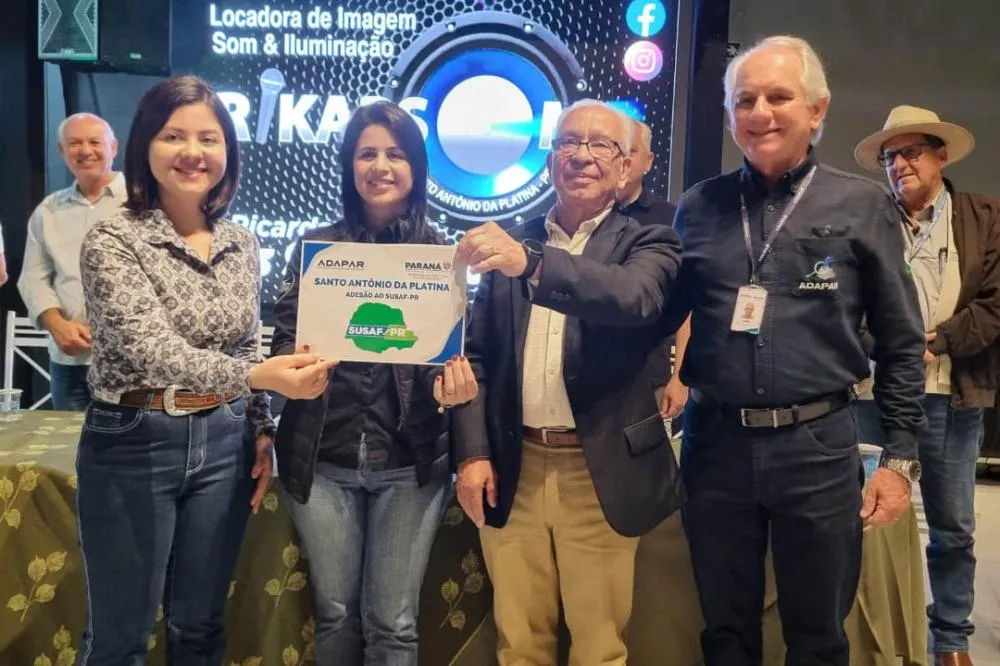 Certificado foi entregue durante a 53ª Efapi Expo. Foto: ADAPAR