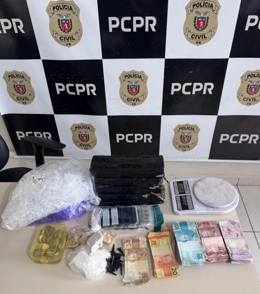 Itens apreendidos durante a operação. Foto: PCPR