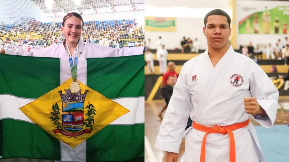 Pauline Budel e Felipe Gabriel vão representar a cidade e a Seleção Paranaense na competição. Foto: Divulgação