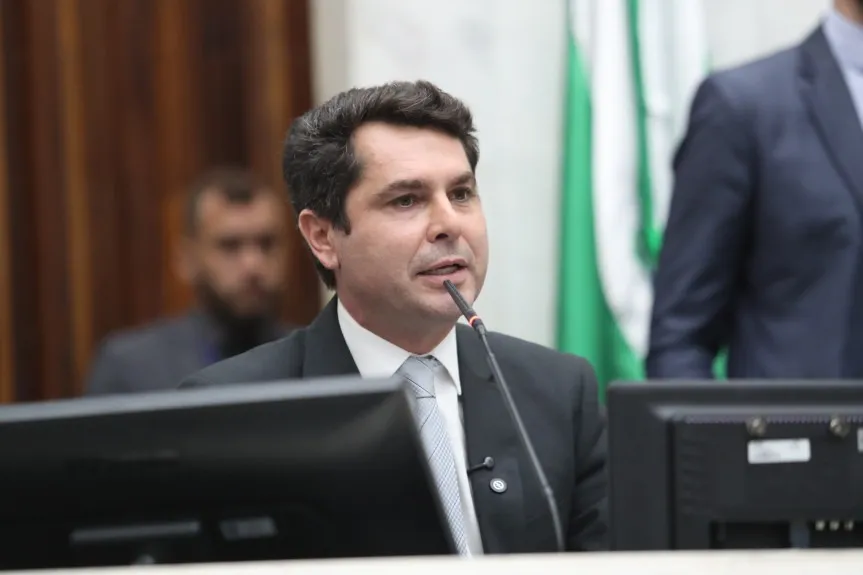 Presidente da Assembleia Legislativa, deputado Alexandre Curi (PSD). Foto: Reprodução/Internet
