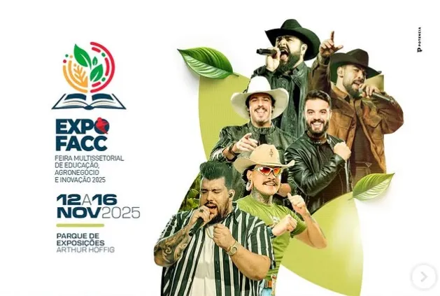 Com forte impacto econômico e turístico, a EXPOFACC 2025 deve impulsionar setores como hotelaria, gastronomia e comércio, consolidando Cornélio Procópio como polo de grandes eventos no Paraná. Foto Divulgação