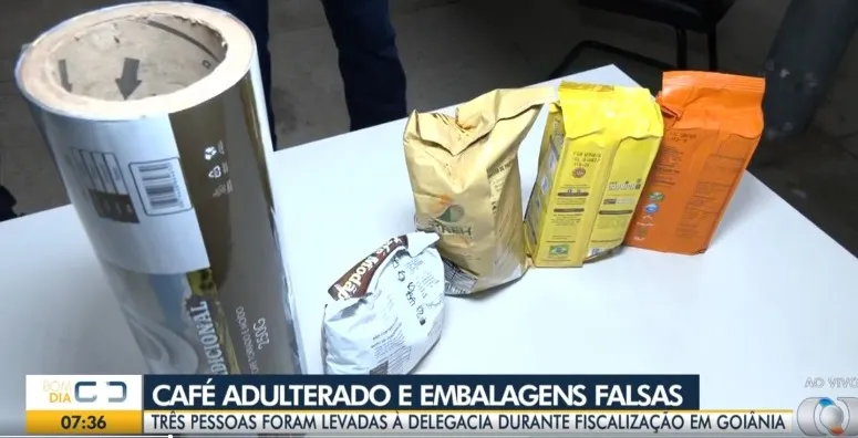 Café Capricho e mais três marcas foram encontradas no depósito investigado. Foto: G1