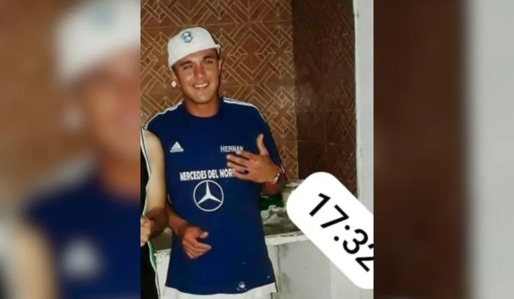 Depois da confusão no velório, as autoridades confirmaram que o corpo era de Maximiliano Enrique Acosta, 28 anos, morador de Delfín Gallo. Foto: El Tucumano/Reprodução/ND