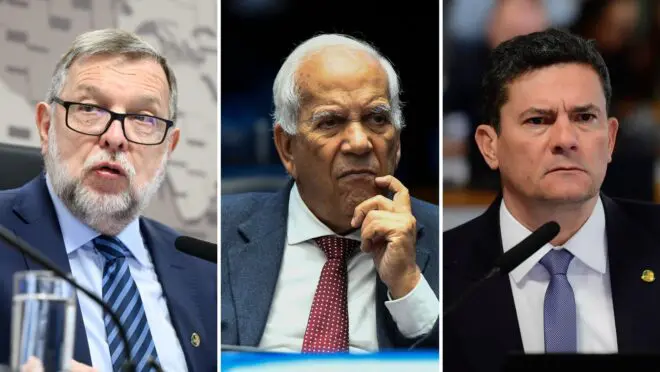 Os três senadores paranaenses se manifestaram contra a PEC da Blindagem. Foto: Reprodução/RCC News