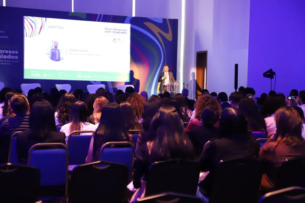 O Fórum Empresas com Refugiados, iniciativa do ACNUR e do Pacto Global da ONU, lançou nesta semana o Hub Paraná, em parceria com o Sesi. Foto: Divulgação