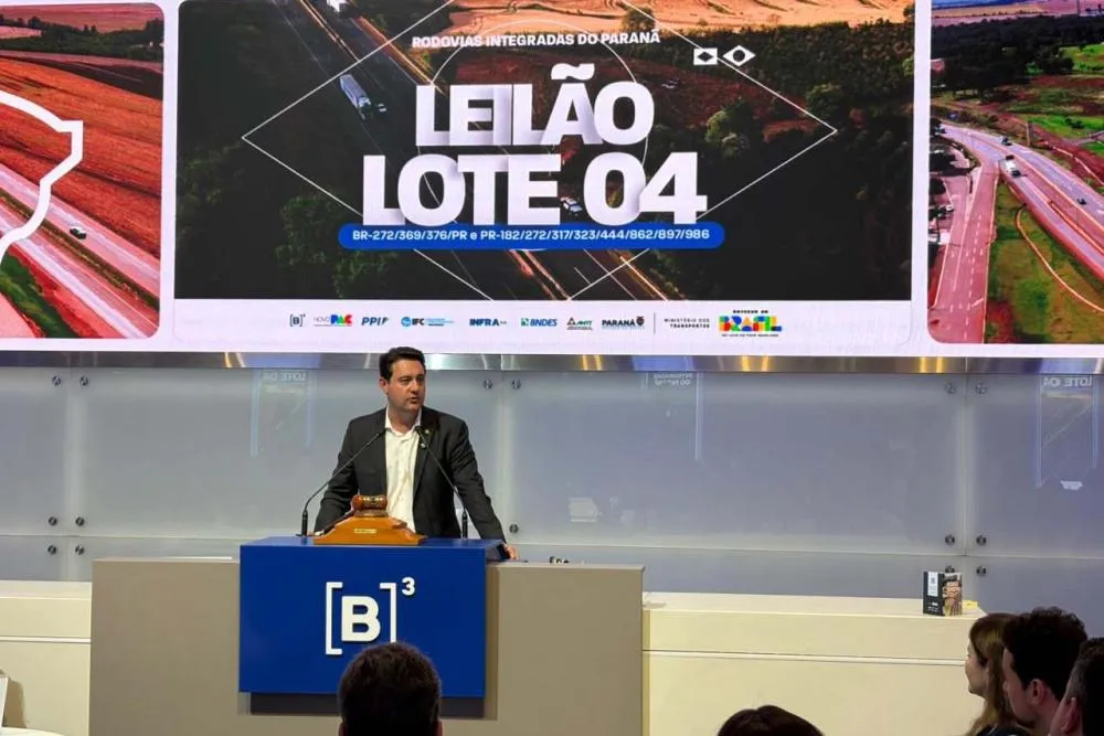 Ratinho Junior destacou o grande volume de investimentos, que deve chegar a mais de R$ 60 bilhões. Foto: Eriksson Denk/AEN