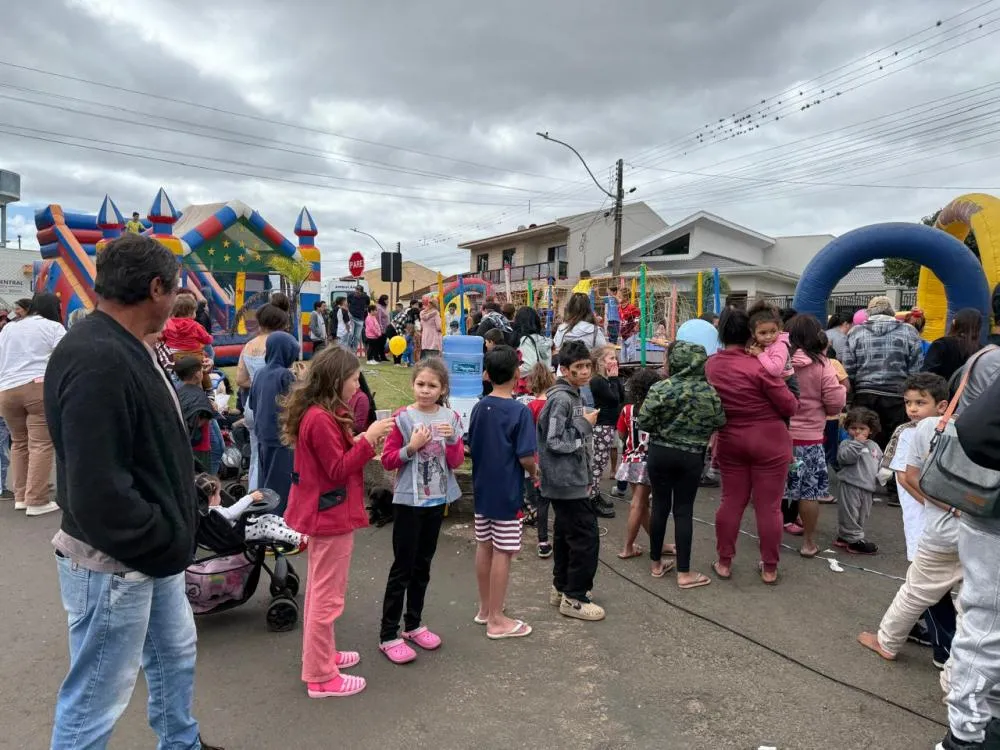 Festa reuniu cerca de 500 crianças, além de pais e responsáveis que também estiveram no local. Foto: Divulgação