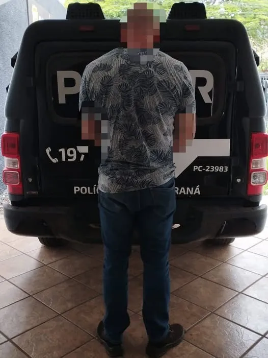 Homem foi encaminhado à Cadeia Pública de Cambará. Foto: PCPR