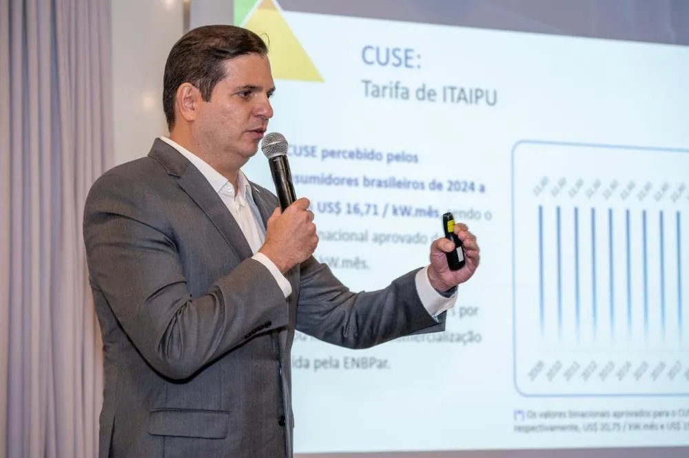 Diretor financeiro executivo da Itaipu Binacional, André Pepitone. Foto: William Brisida/Itaipu Binacional.
