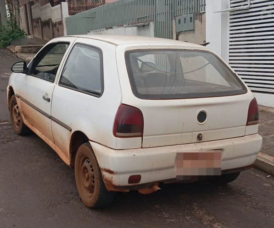 Carro havia sido furtado no dia anterior em Bandeirantes. Foto: 2ºBPM