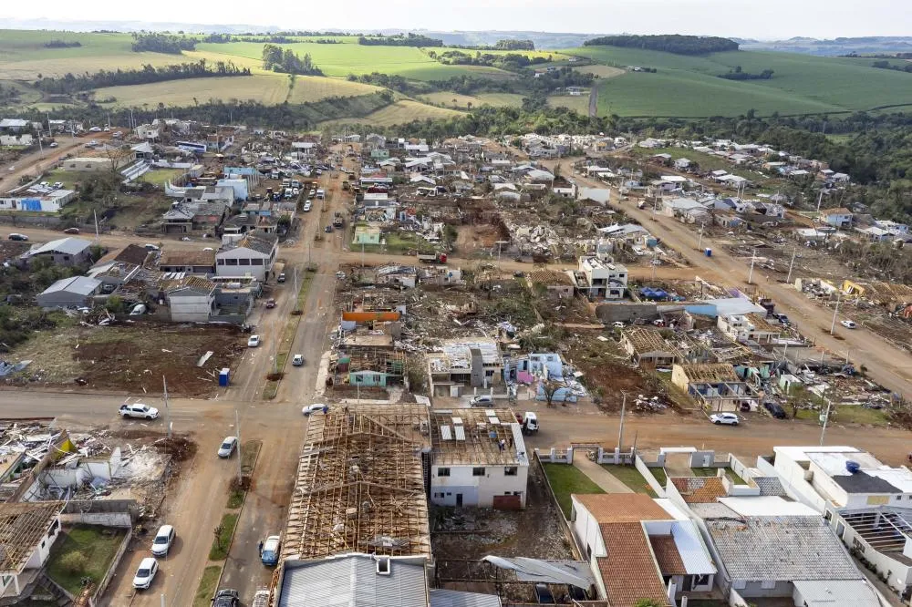 O Simepar confirmou que o tornado de 7 de novembro atingiu a categoria F4 em Rio Bonito do Iguaçu e Guarapuava. Foto: Roberto Dziura Jr/AEN